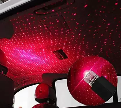 IGADG USB Star Projector Night Light Car Fancy Lights (Red)