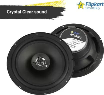 SmartBuy 6.5 Inch 2 Way Max 45 Watts RMS FK 300HI Coaxial Car Speaker (300 W)